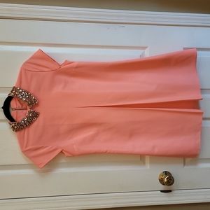 Ted Baker Jewel Collared Pink Coral Dress